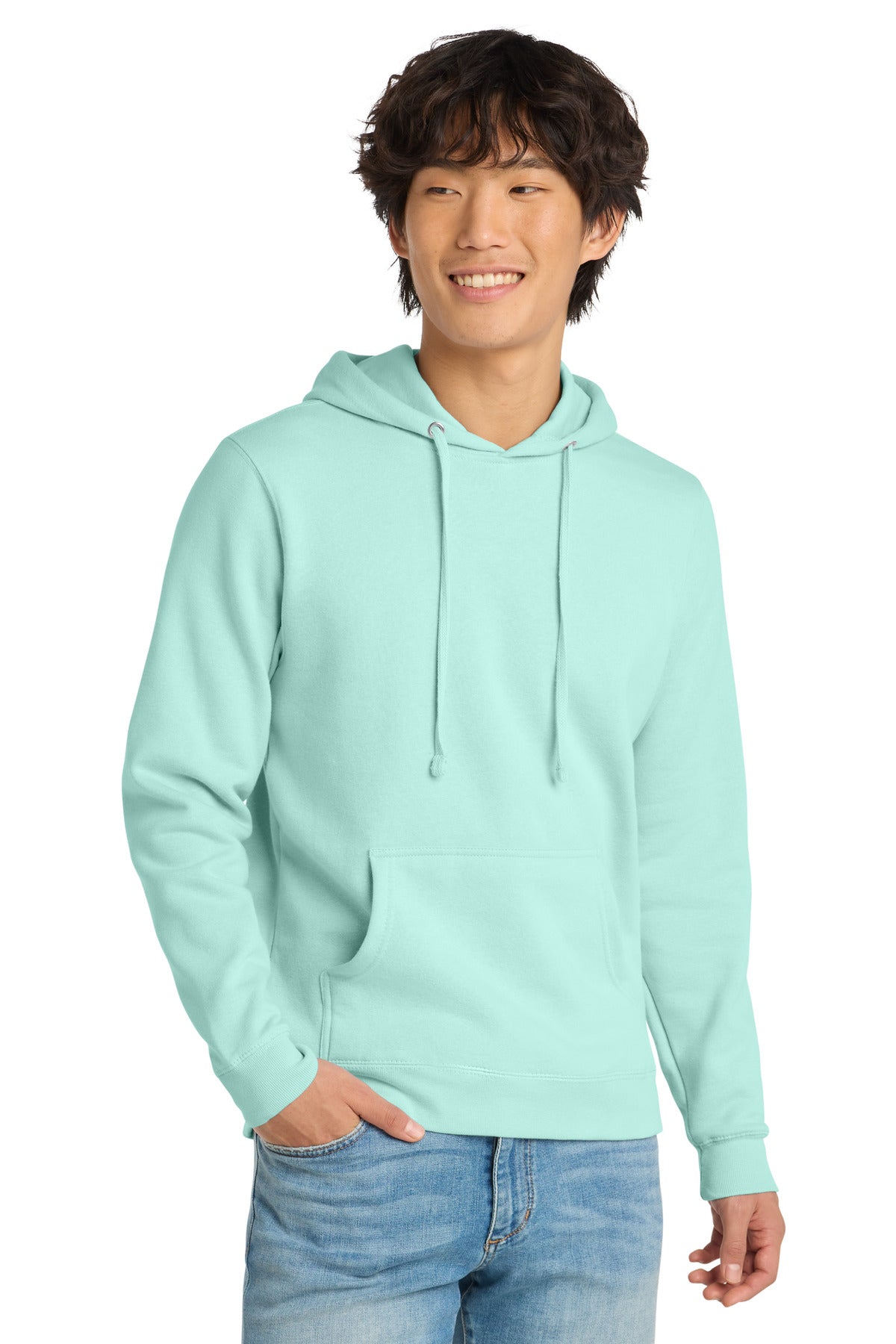 District VITFleece Hoodie DT6100 Sea Mist