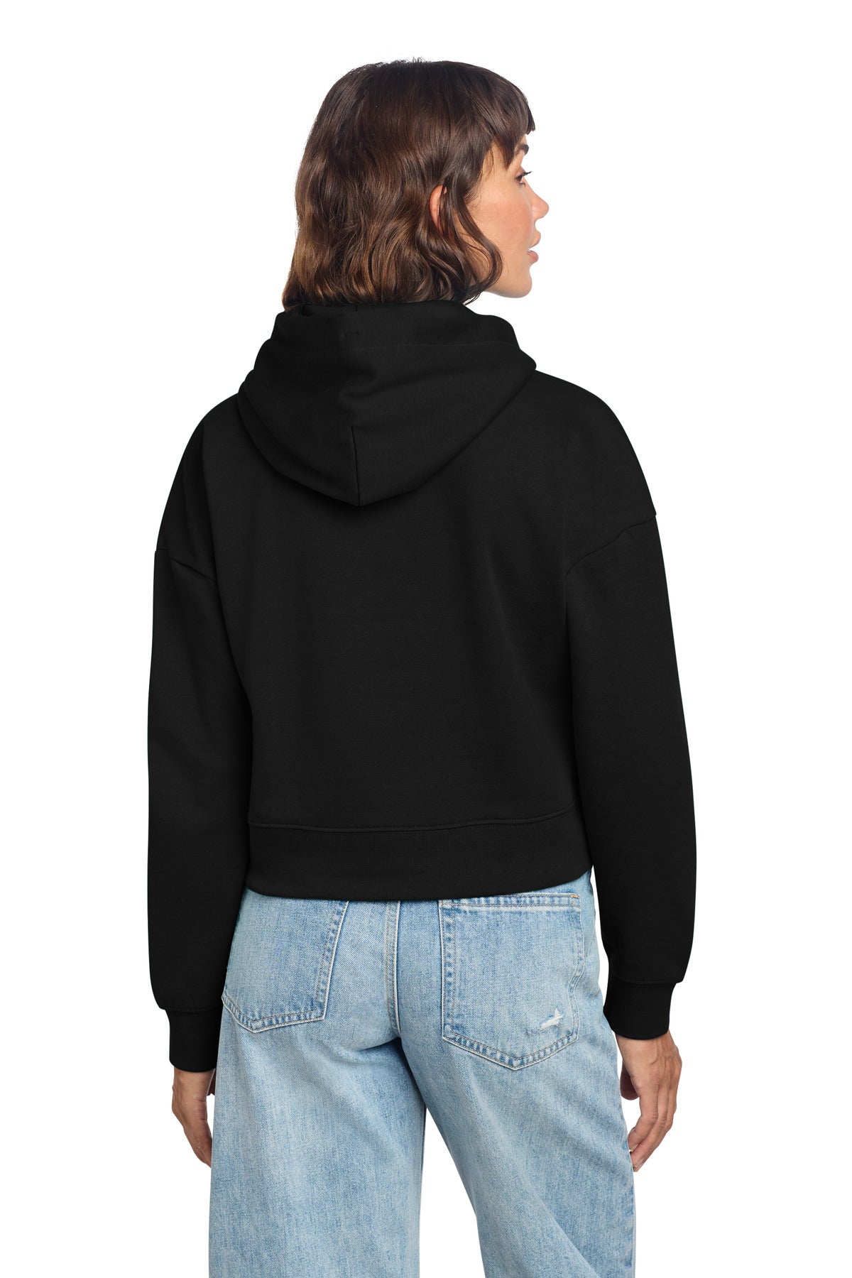 District Women's VIT Fleece Hoodie DT6101 Black