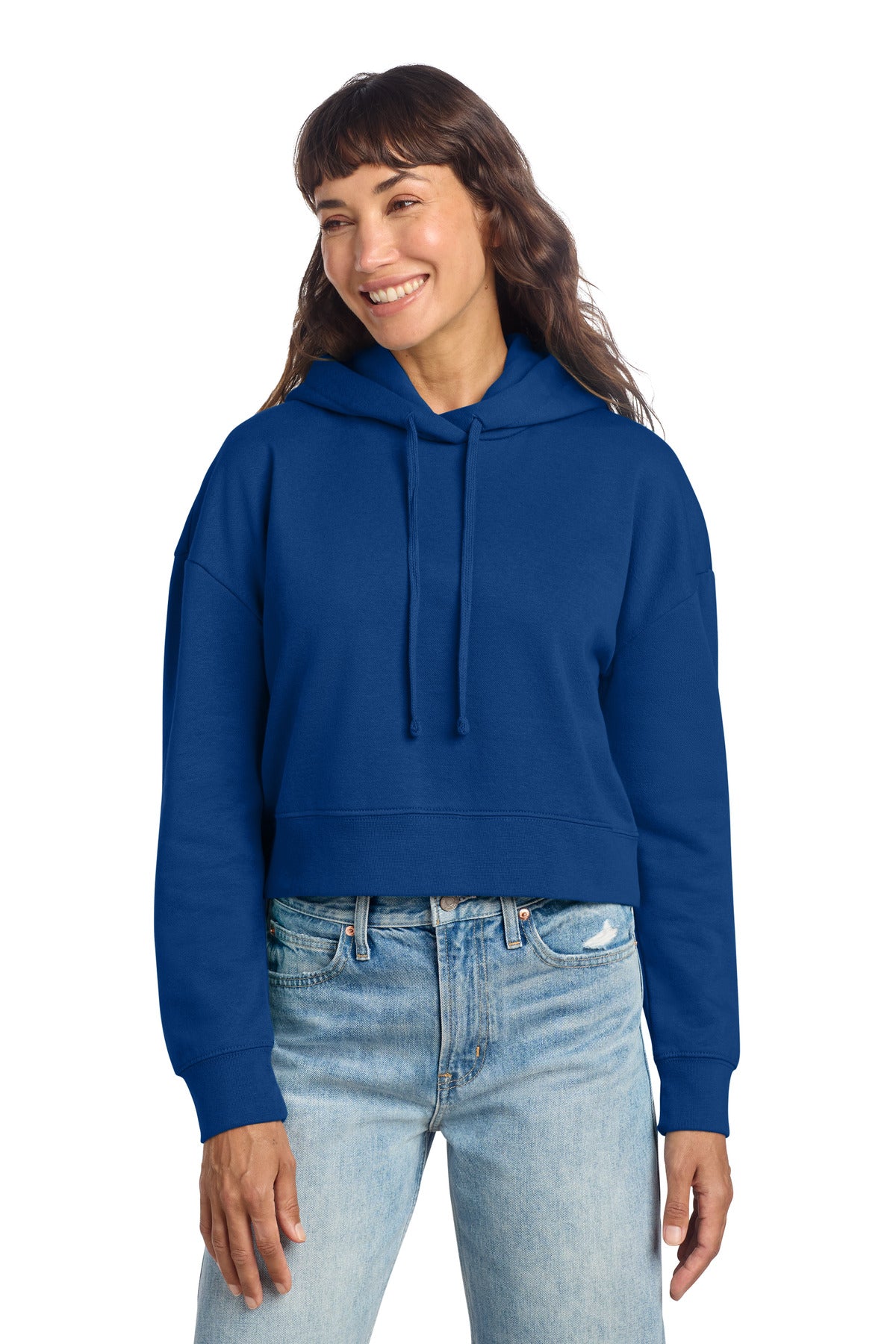 District Women's VIT Fleece Hoodie DT6101 Deep Royal
