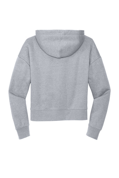 District Women's VIT Fleece Hoodie DT6101 Light Heather Grey