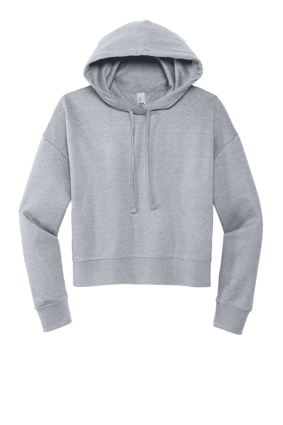 District Women's VIT Fleece Hoodie DT6101 Light Heather Grey