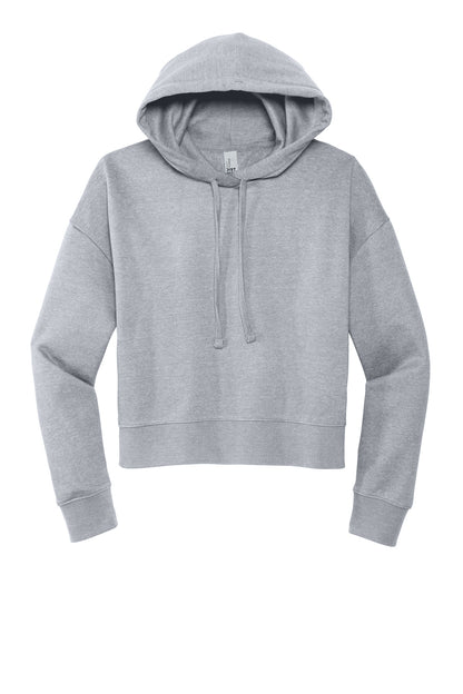 District Women's VIT Fleece Hoodie DT6101 Light Heather Grey