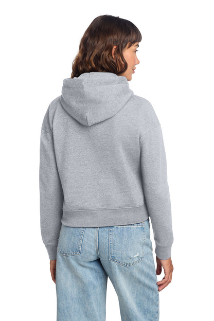 District Women's VIT Fleece Hoodie DT6101 Light Heather Grey