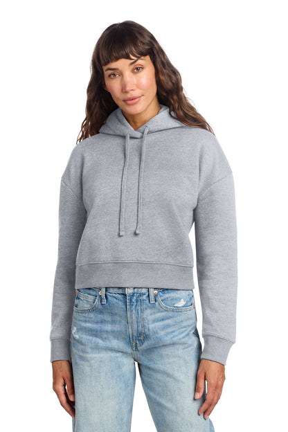 District Women's VIT Fleece Hoodie DT6101 Light Heather Grey