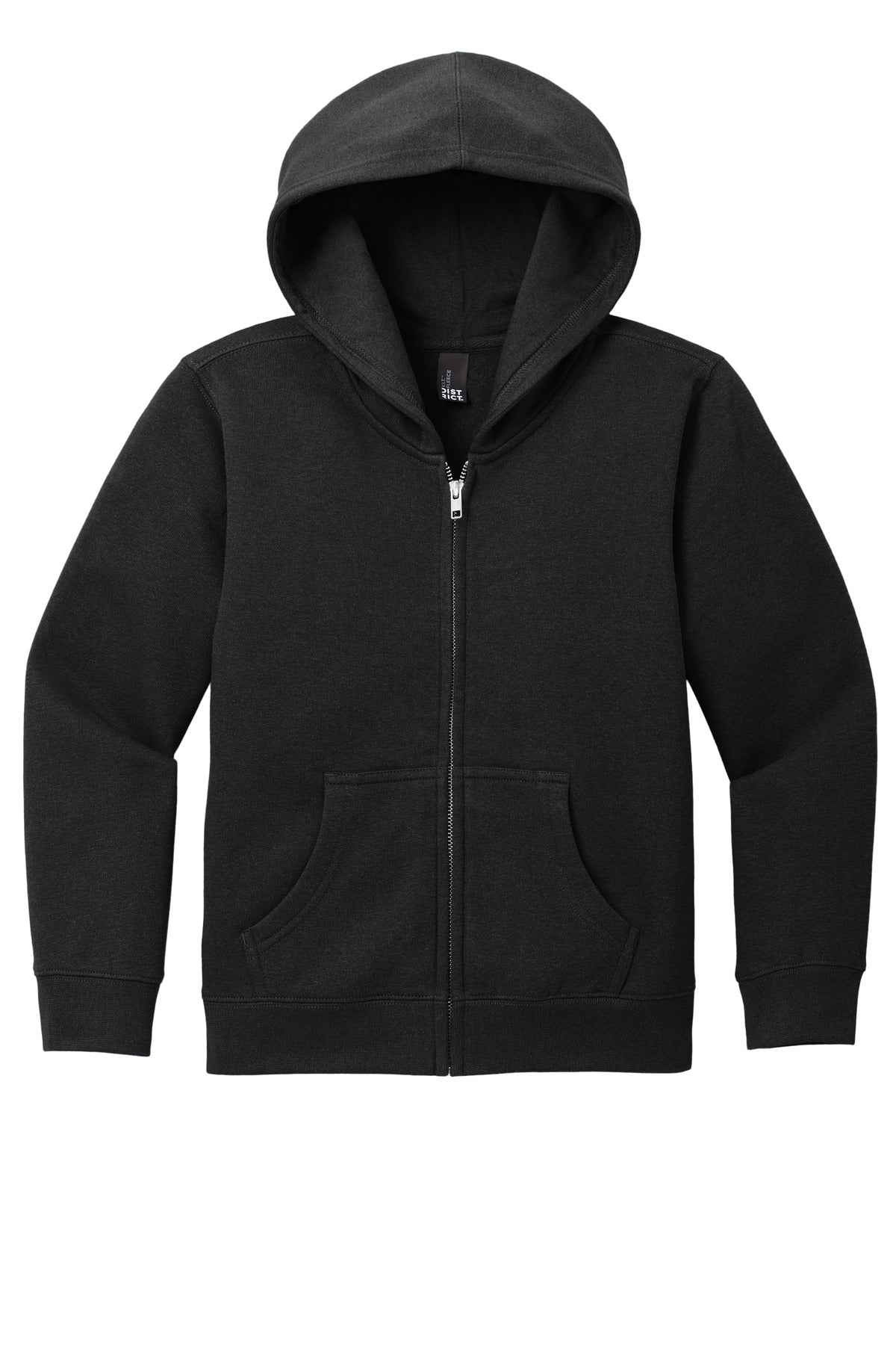 District Youth VIT Fleece Full-Zip Hoodie DT6102Y Black