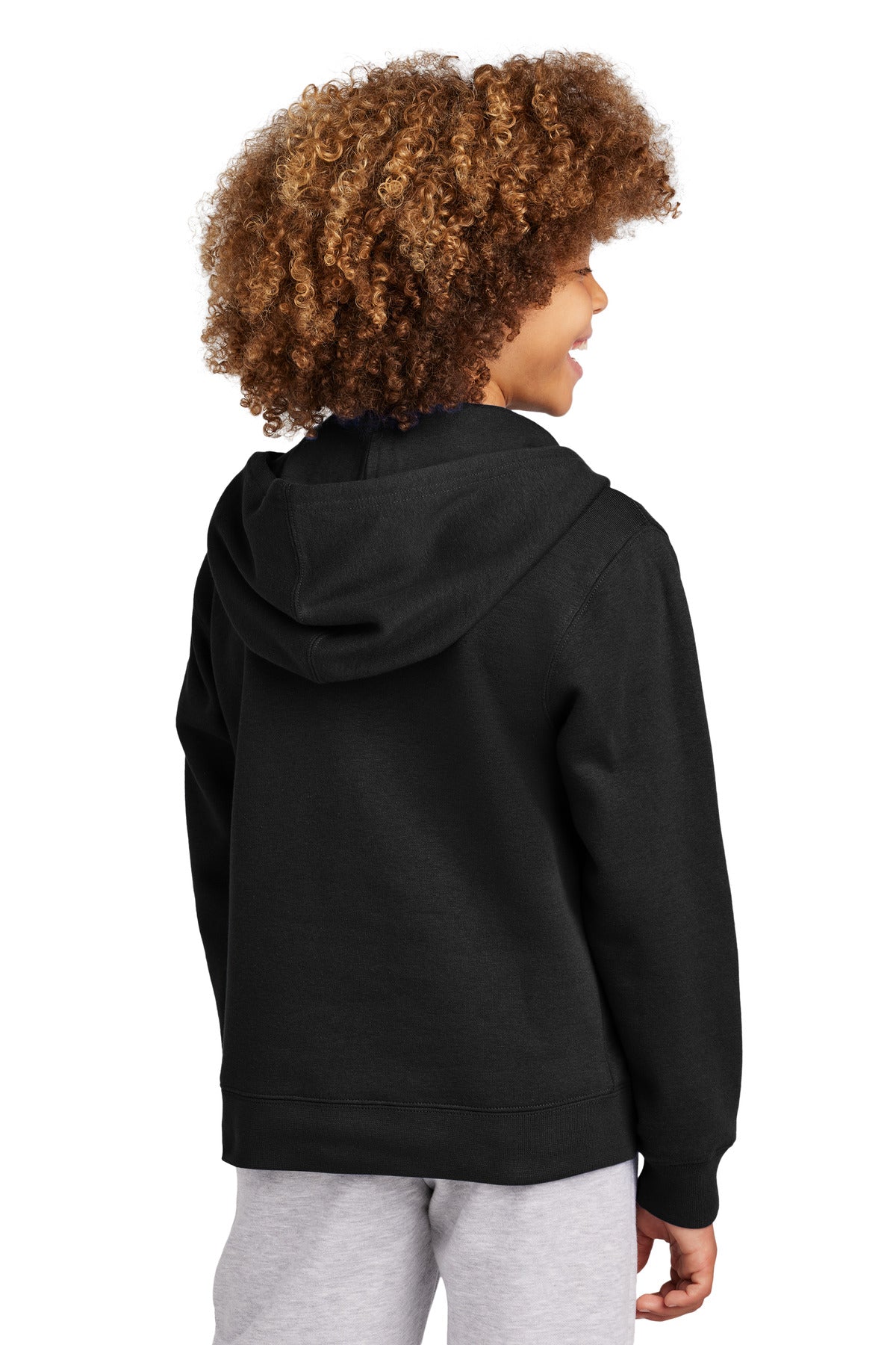District Youth VIT Fleece Full-Zip Hoodie DT6102Y Black