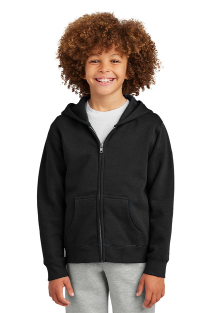 District Youth VIT Fleece Full-Zip Hoodie DT6102Y Black