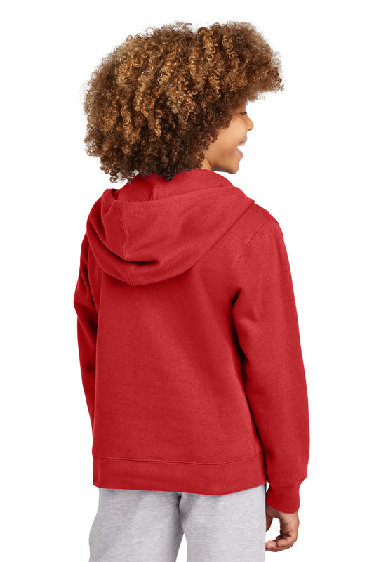 District Youth VIT Fleece Full-Zip Hoodie DT6102Y Classic Red