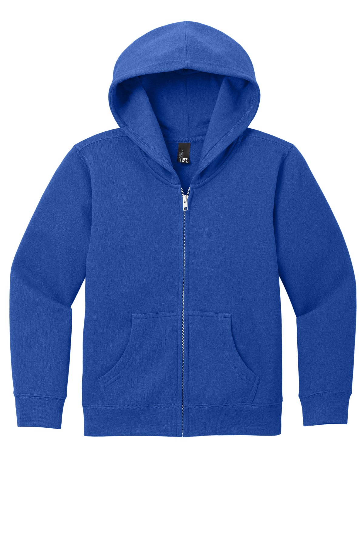 District Youth VIT Fleece Full-Zip Hoodie DT6102Y Deep Royal