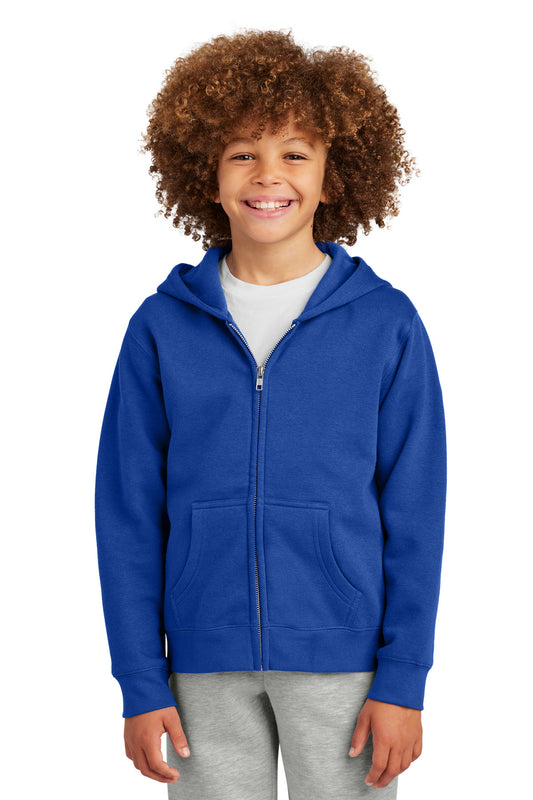 District Youth VIT Fleece Full-Zip Hoodie DT6102Y Deep Royal