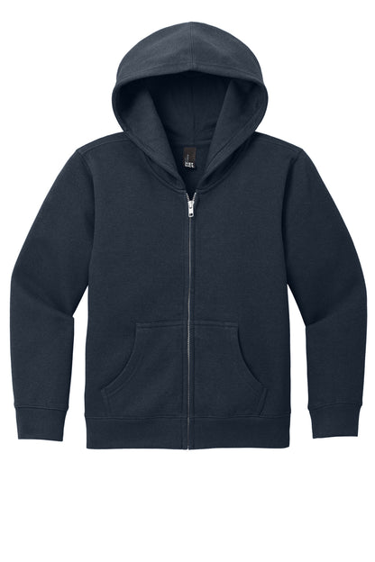 District Youth VIT Fleece Full-Zip Hoodie DT6102Y New Navy