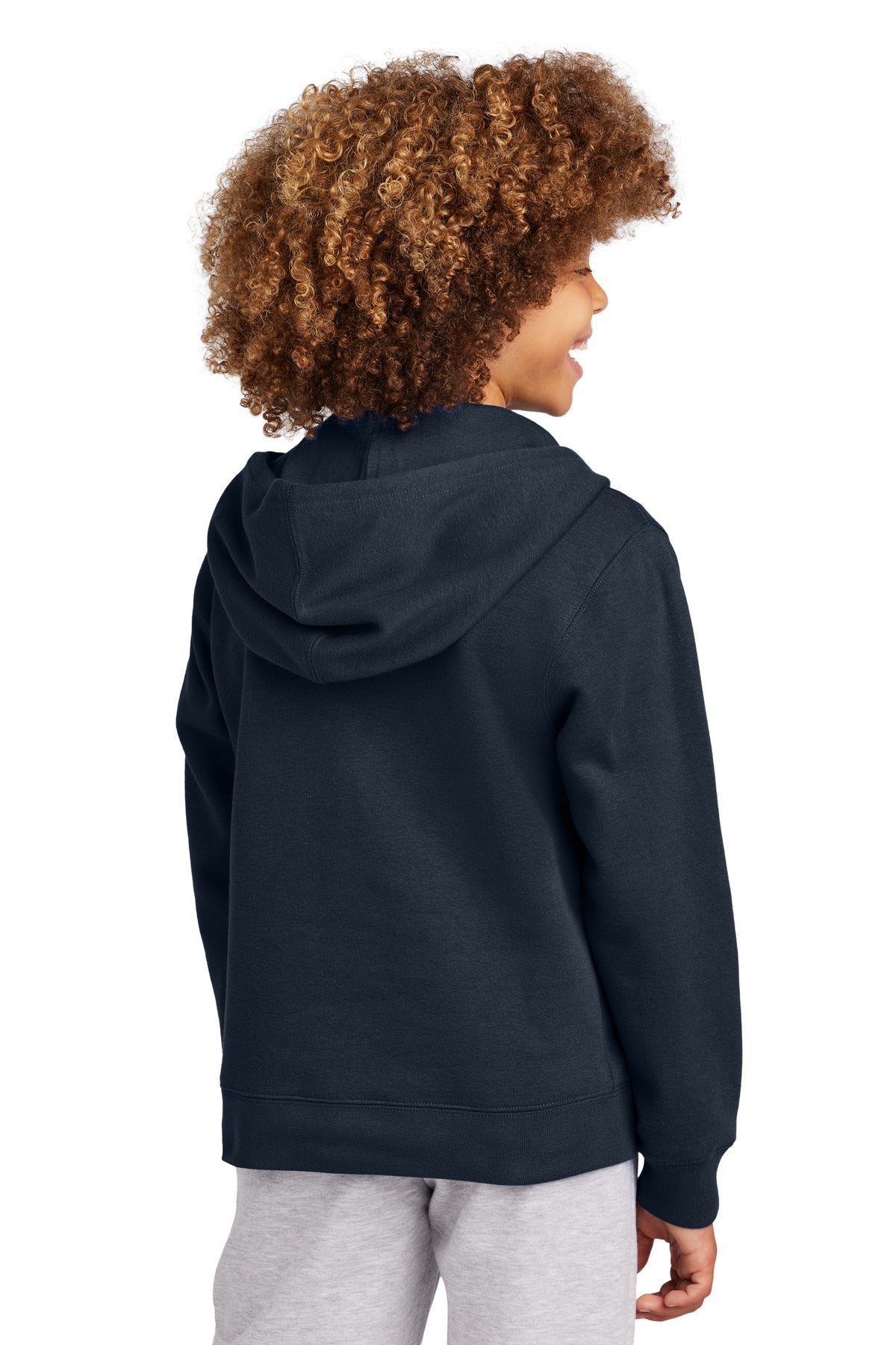 District Youth VIT Fleece Full-Zip Hoodie DT6102Y New Navy