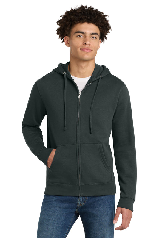 District VITFleece Full-Zip Hoodie DT6102 Charcoal