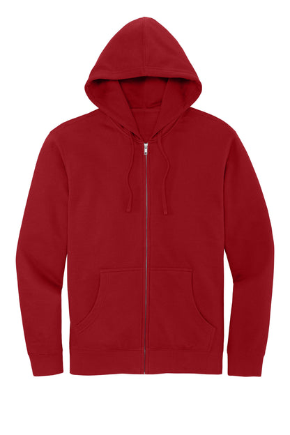 District VITFleece Full-Zip Hoodie DT6102 Classic Red