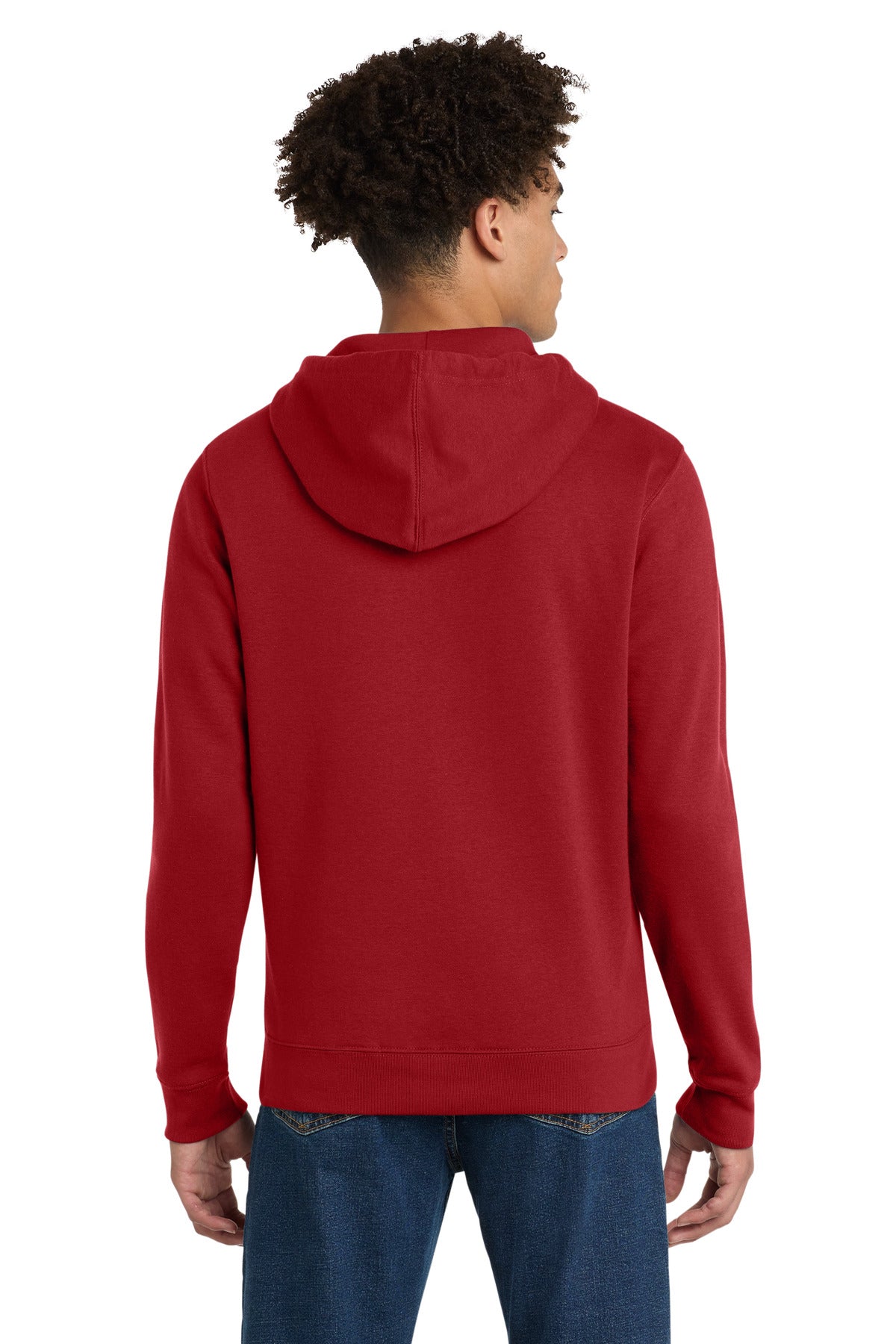 District VITFleece Full-Zip Hoodie DT6102 Classic Red