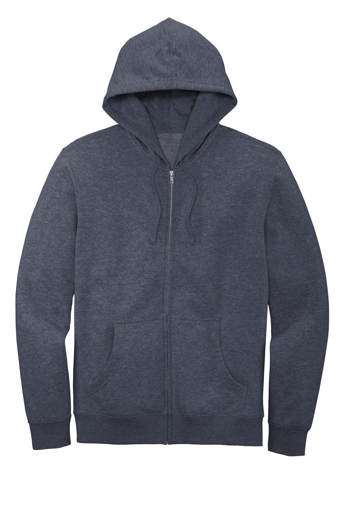District VITFleece Full-Zip Hoodie DT6102 Heathered Navy