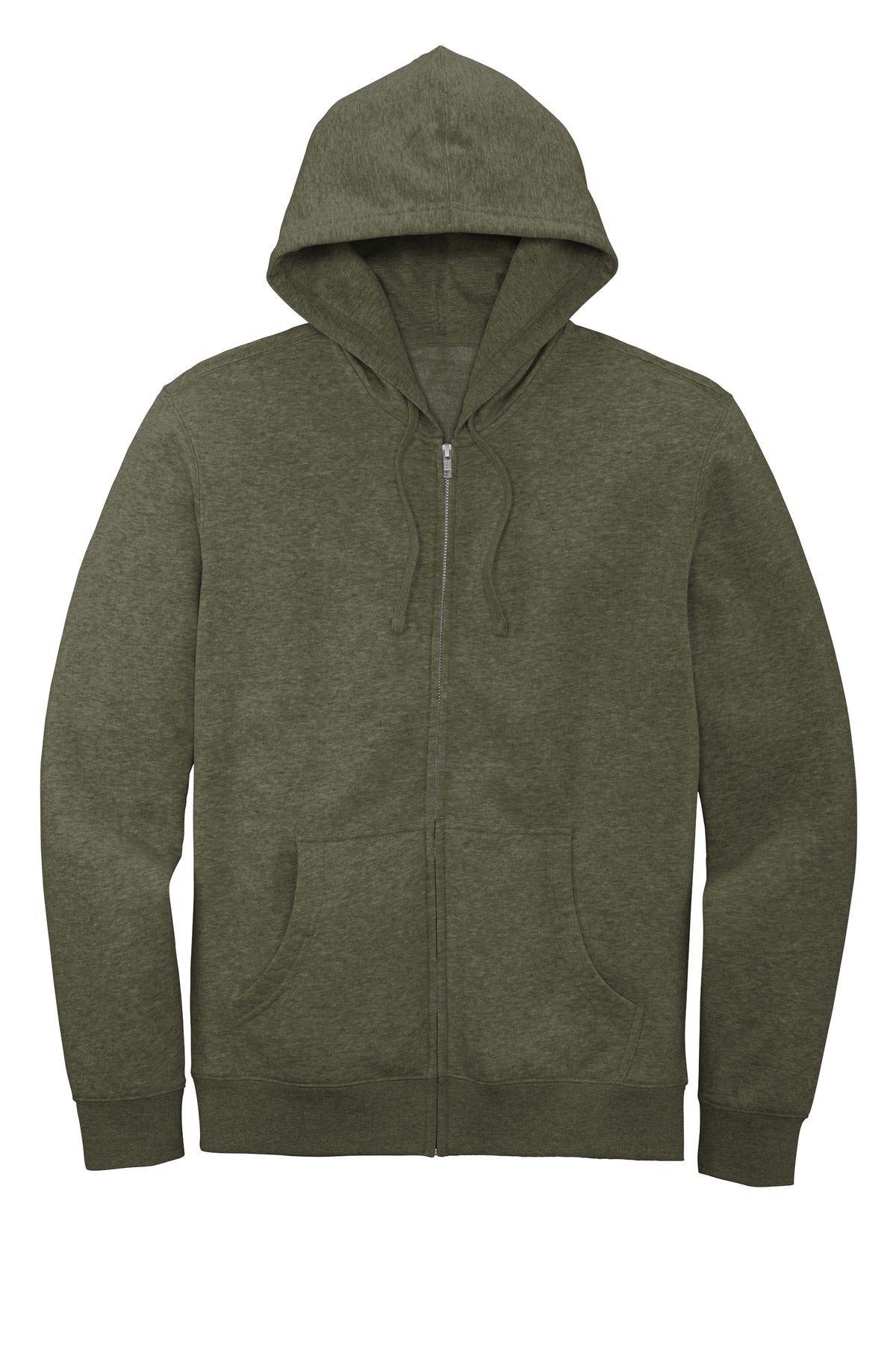 District VITFleece Full-Zip Hoodie DT6102 Heathered Olive