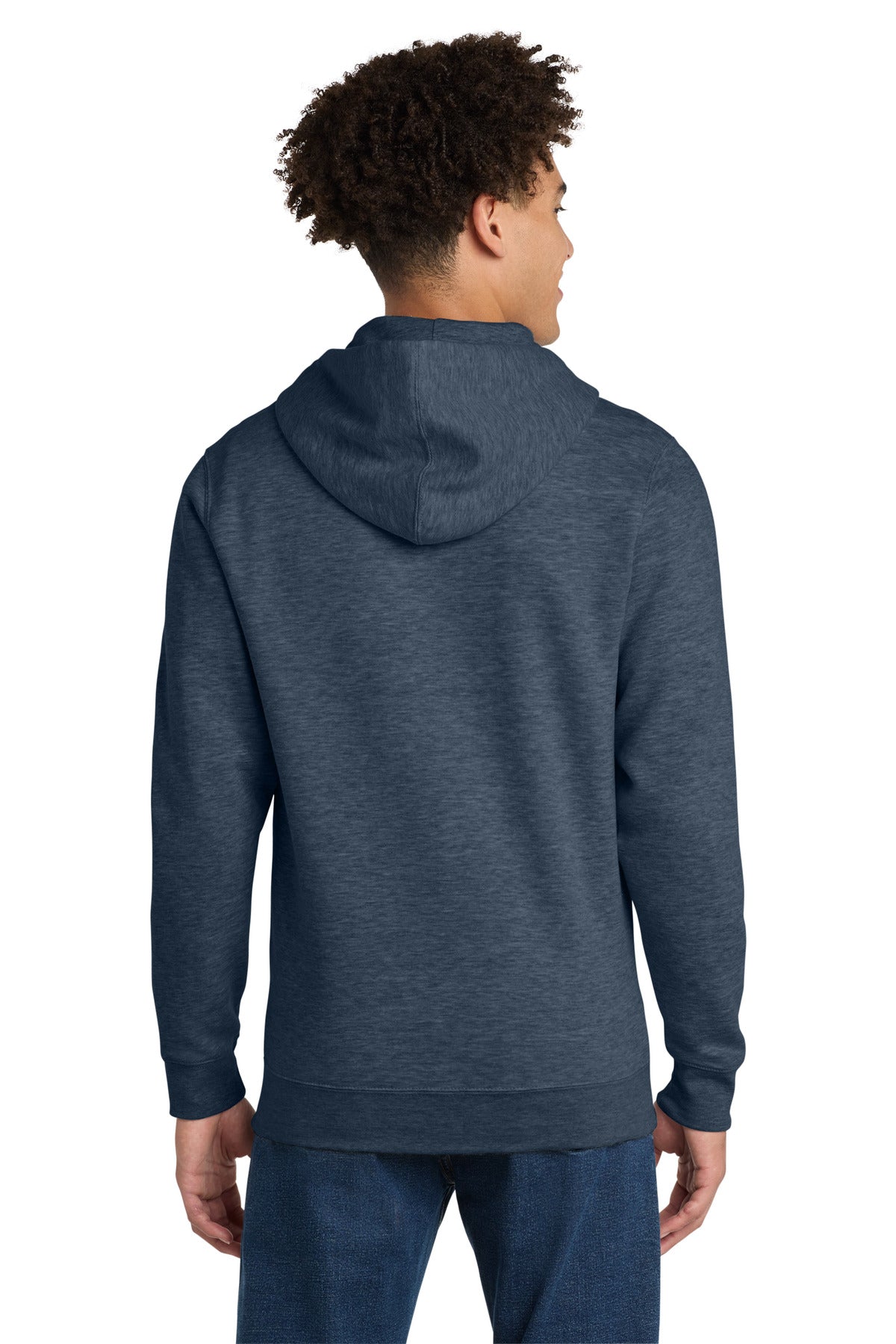 District VITFleece Full-Zip Hoodie DT6102 Heathered Navy
