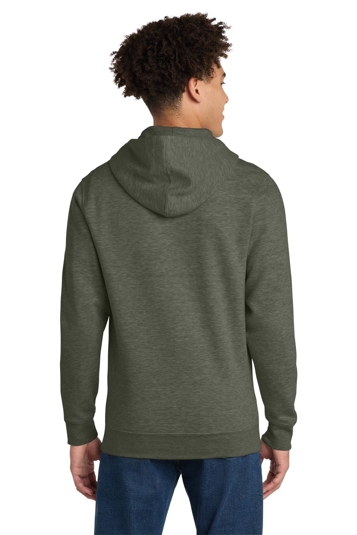 District VITFleece Full-Zip Hoodie DT6102 Heathered Olive