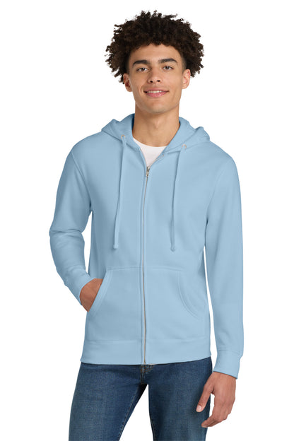 District VITFleece Full-Zip Hoodie DT6102 Ice Blue