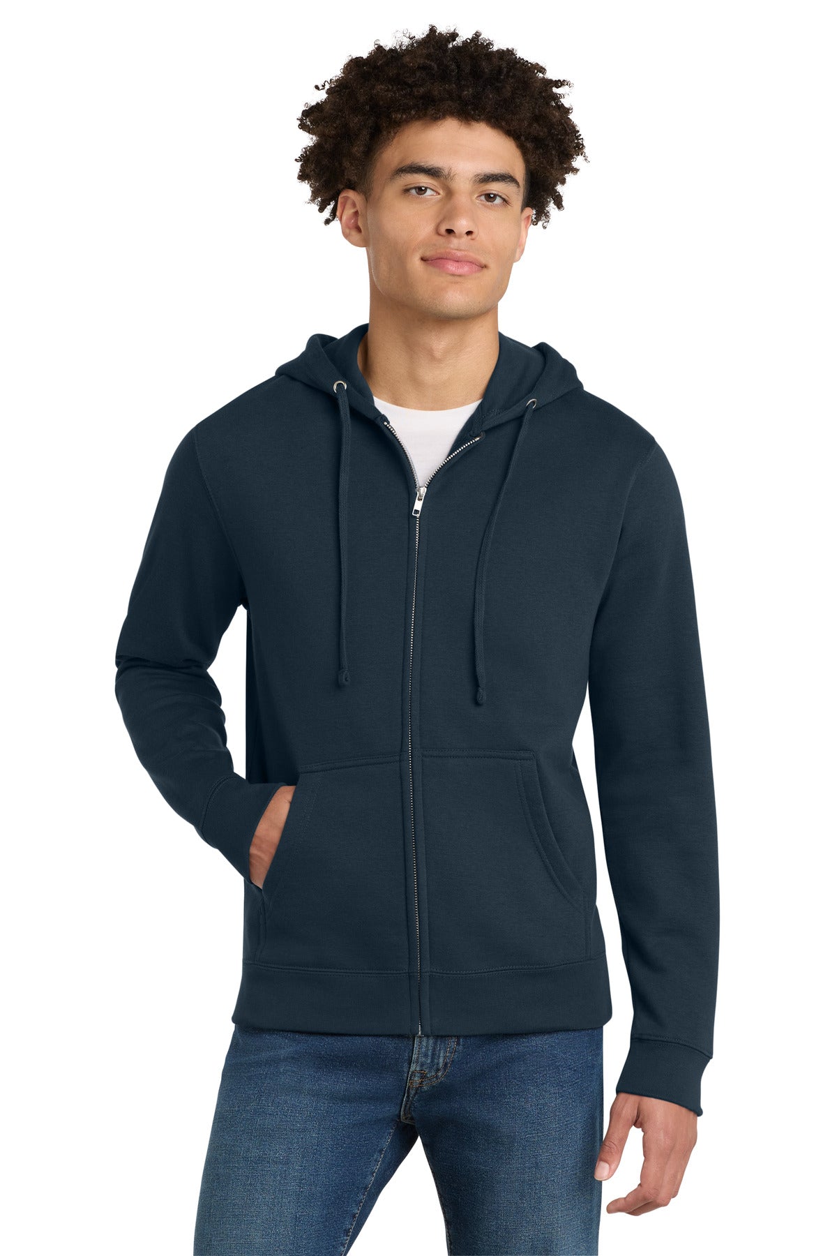District VITFleece Full-Zip Hoodie DT6102 New Navy