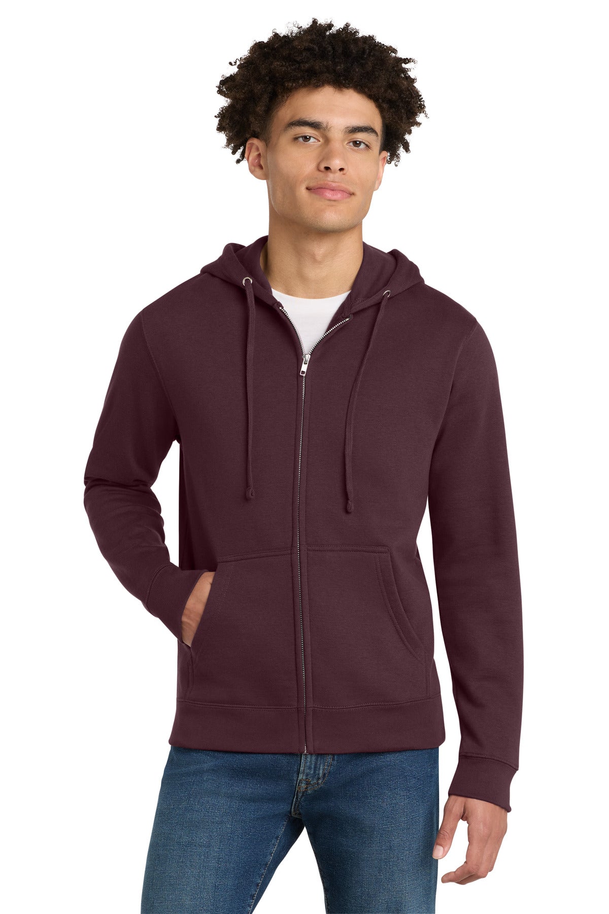 District VITFleece Full-Zip Hoodie DT6102 Plum