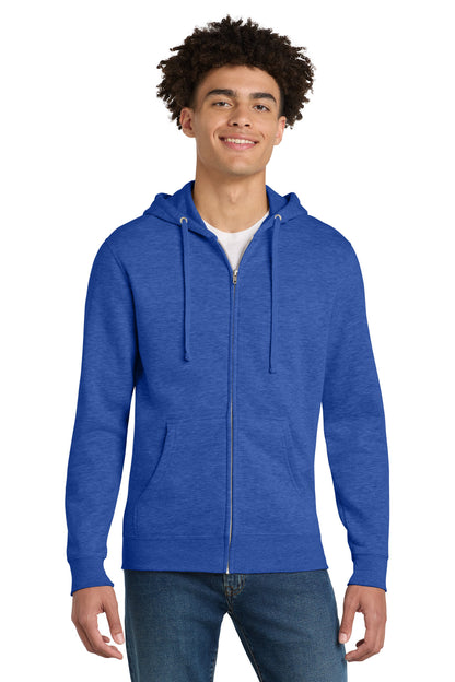 District VITFleece Full-Zip Hoodie DT6102 Royal Frost