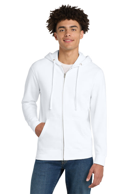 District VITFleece Full-Zip Hoodie DT6102 White