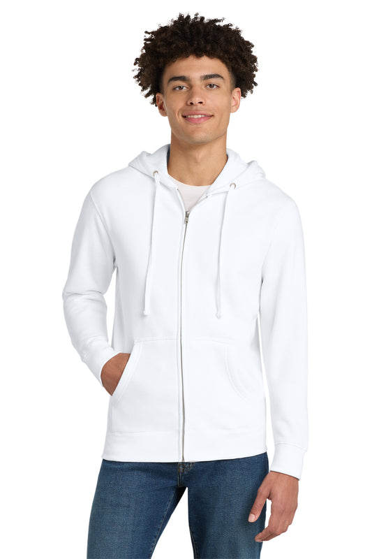 District VITFleece Full-Zip Hoodie DT6102 White
