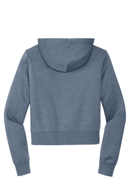 District Women's VIT Fleece Full-Zip Hoodie DT6103 Flint Blue Heather