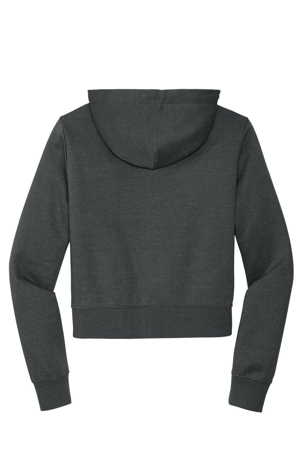 District Women's VIT Fleece Full-Zip Hoodie DT6103 Heathered Charcoal
