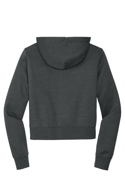District Women's VIT Fleece Full-Zip Hoodie DT6103 Heathered Charcoal
