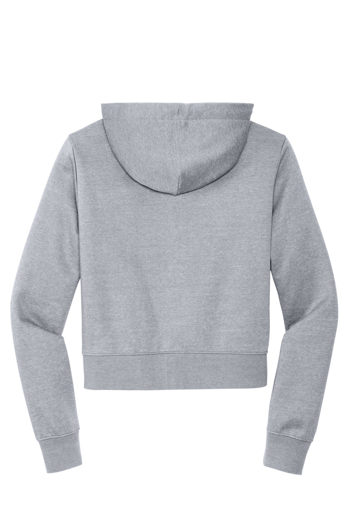 District Women's VIT Fleece Full-Zip Hoodie DT6103 Light Heather Grey