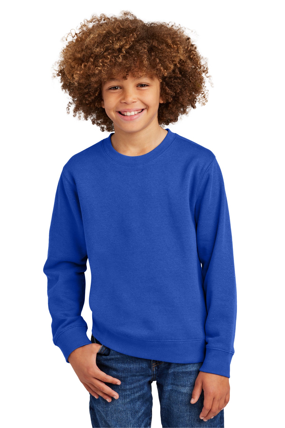 District Youth VIT Fleece Crew DT6104Y Deep Royal