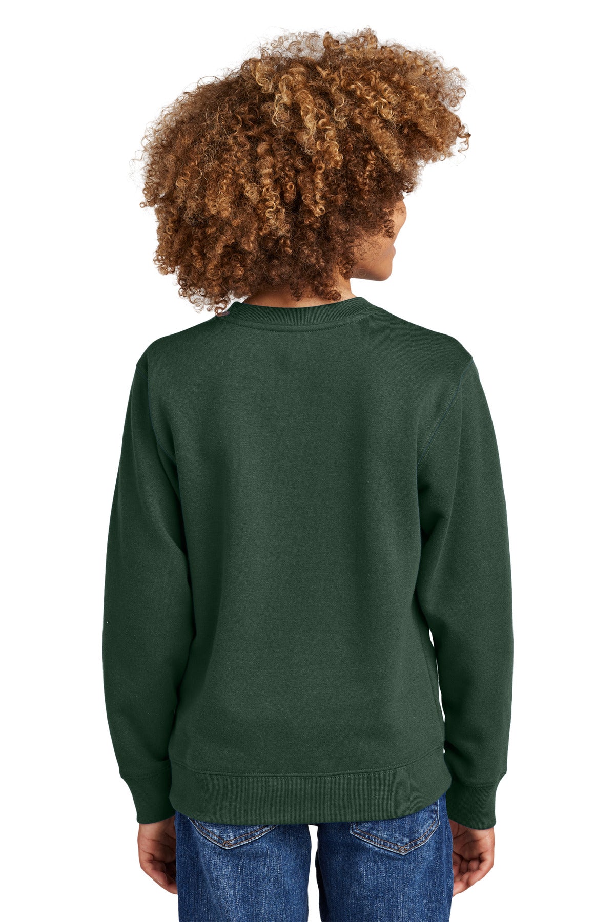 District Youth VIT Fleece Crew DT6104Y Forest Green