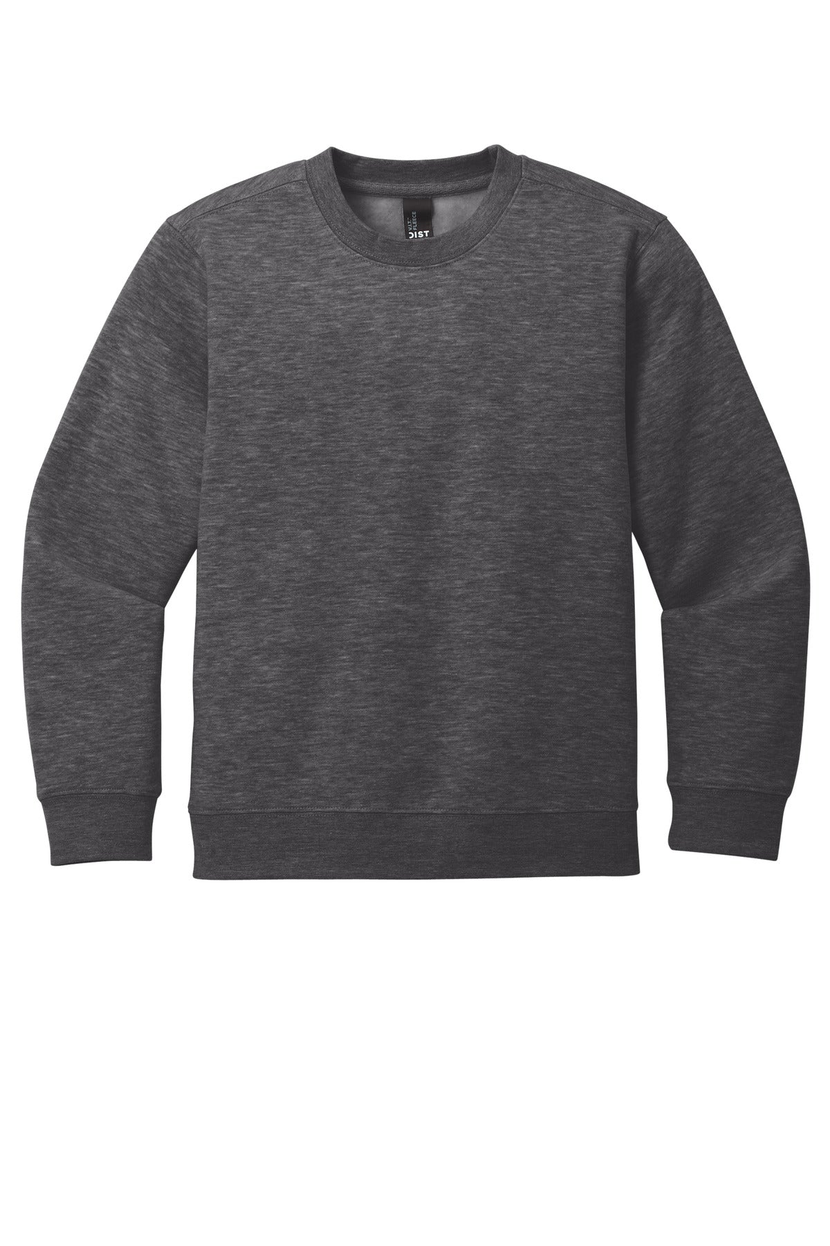 District Youth VIT Fleece Crew DT6104Y Heathered Charcoal