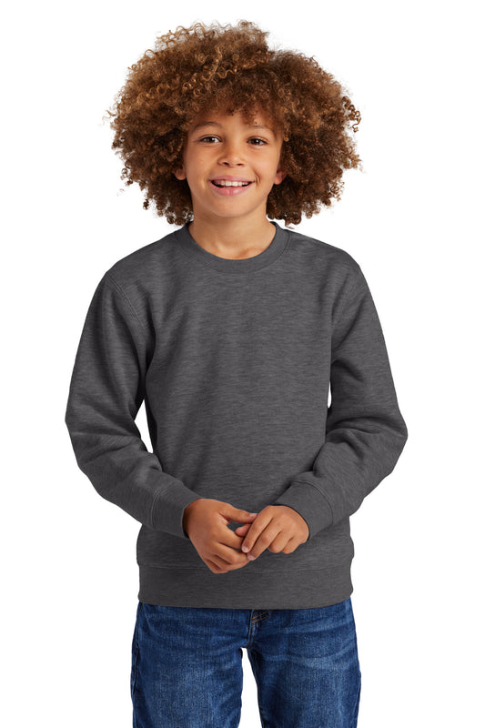 District Youth VIT Fleece Crew DT6104Y Heathered Charcoal