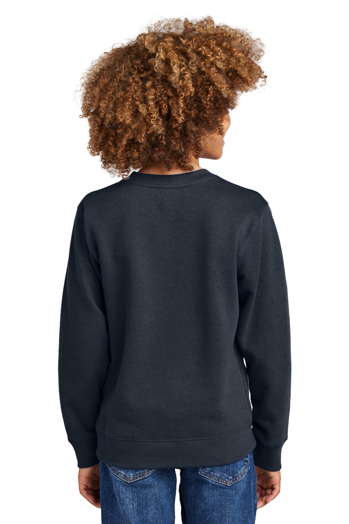 District Youth VIT Fleece Crew DT6104Y New Navy