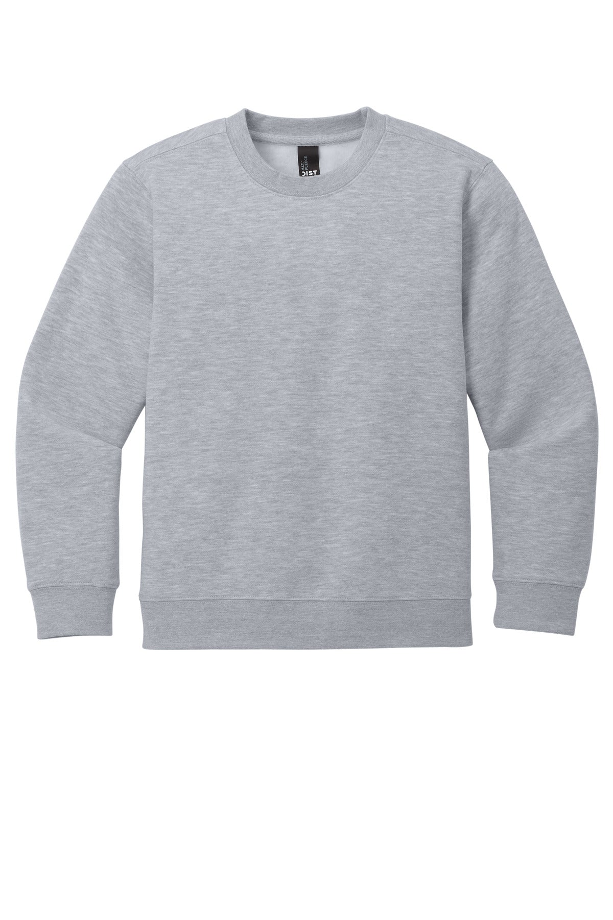 District Youth VIT Fleece Crew DT6104Y Light Heather Grey