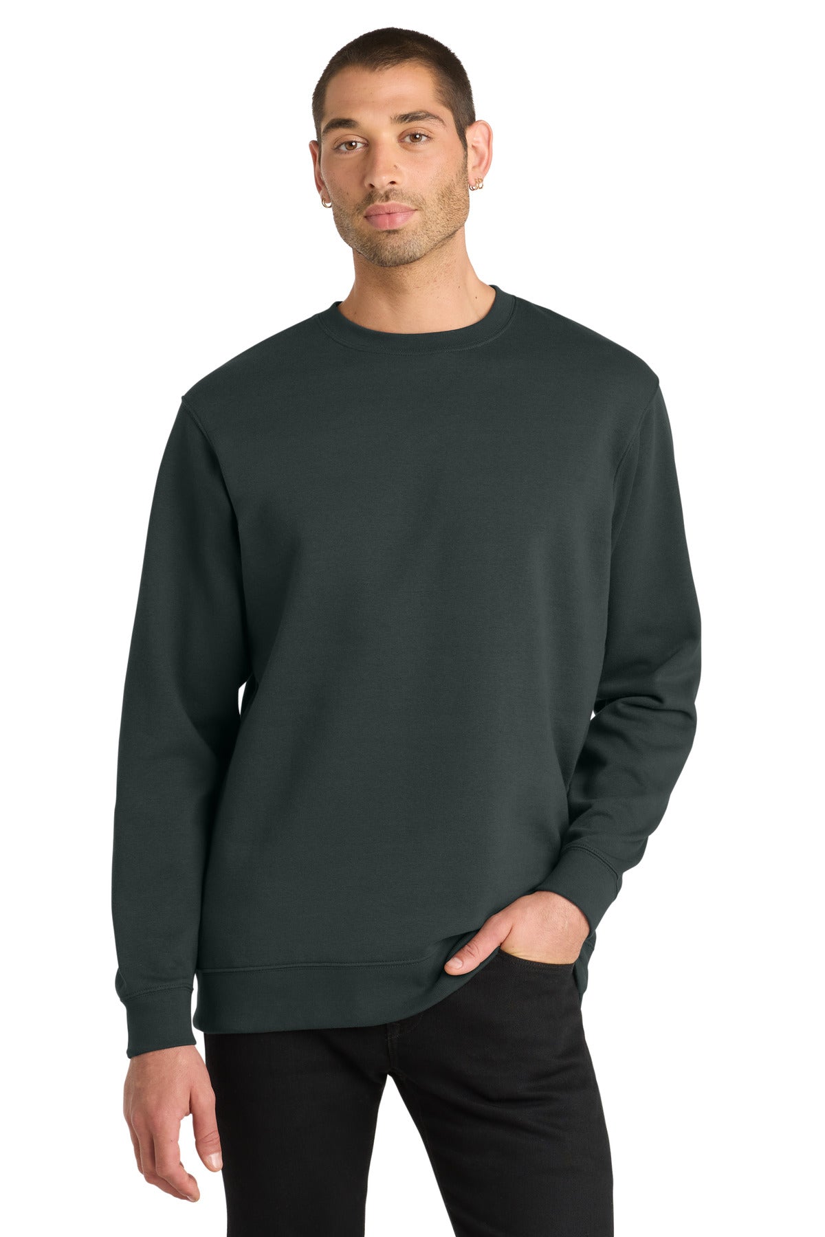 District VITFleece Crew DT6104 Charcoal