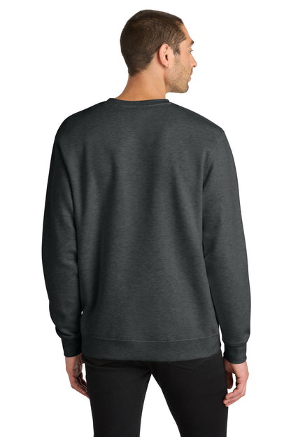 District VITFleece Crew DT6104 Heathered Charcoal