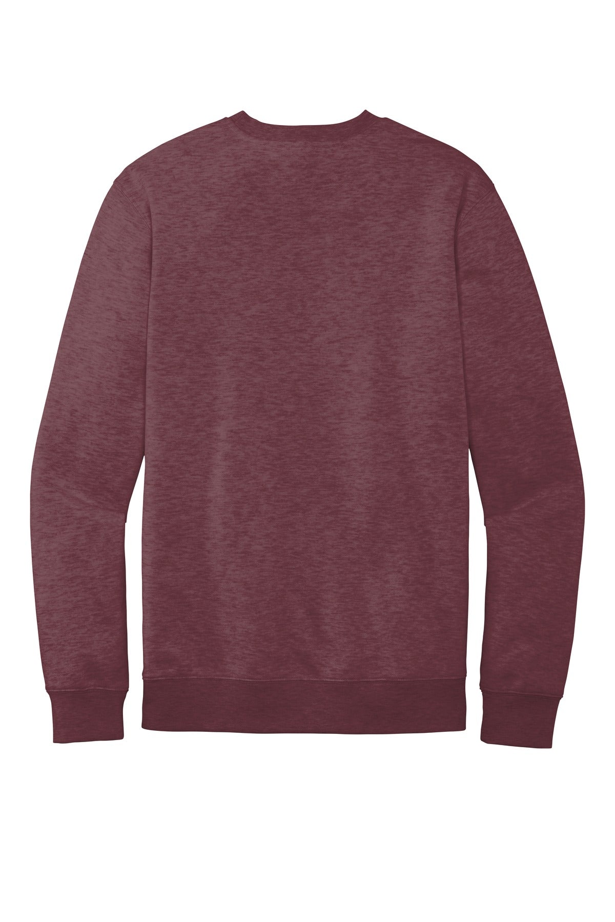 District VITFleece Crew DT6104 Heathered Cardinal