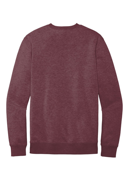 District VITFleece Crew DT6104 Heathered Cardinal