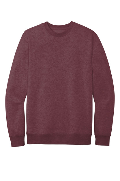 District VITFleece Crew DT6104 Heathered Cardinal