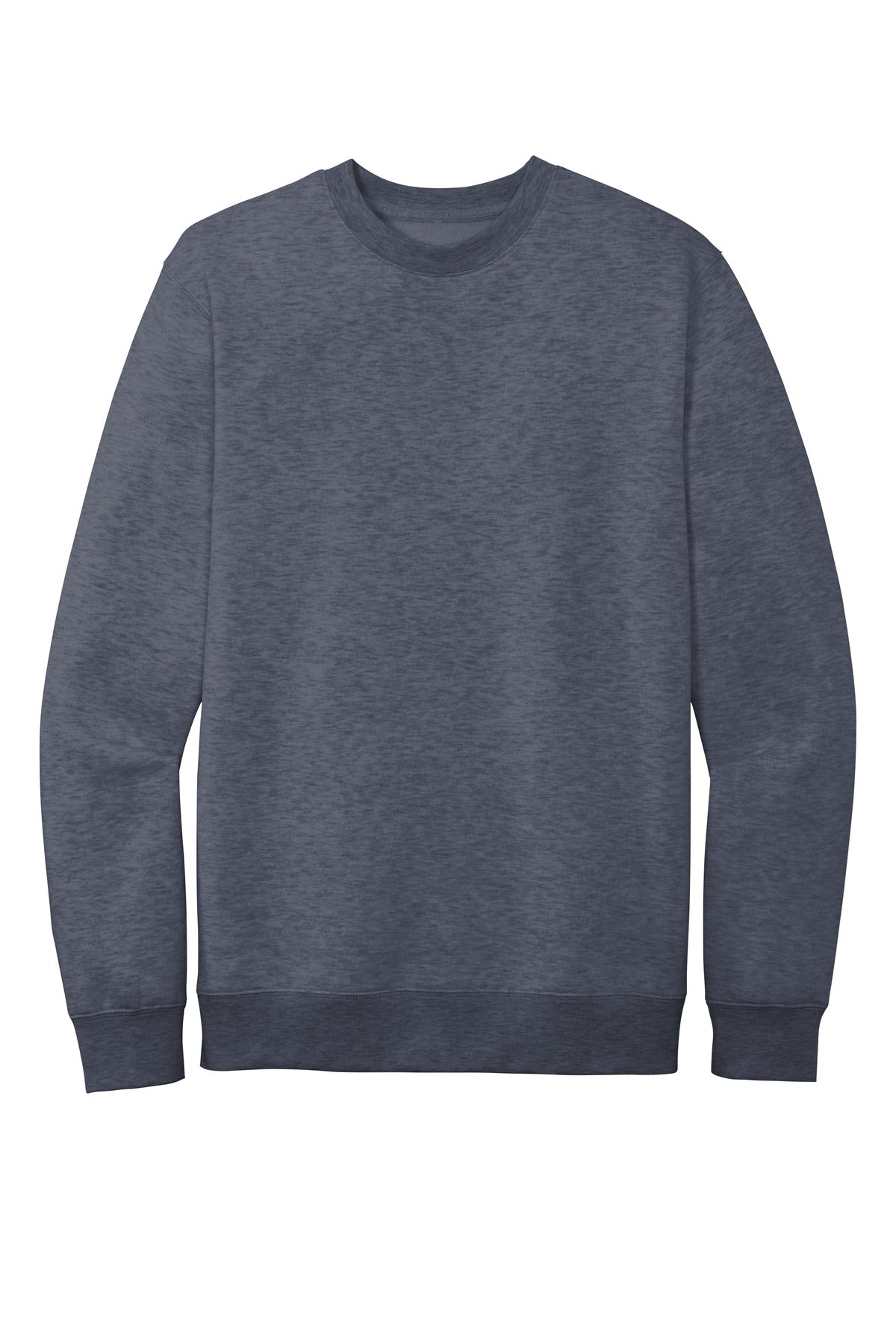 District VITFleece Crew DT6104 Heathered Navy