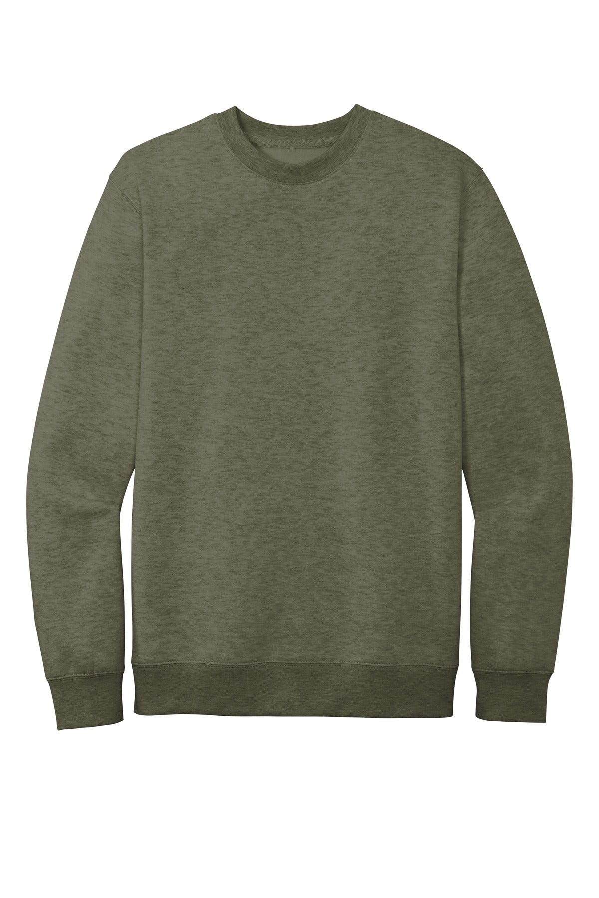District VITFleece Crew DT6104 Heathered Olive