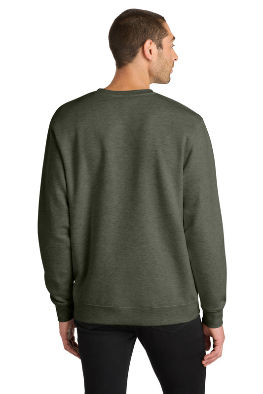 District VITFleece Crew DT6104 Heathered Olive