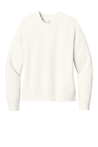 District Women's VIT Fleece Crew DT6105 Gardenia