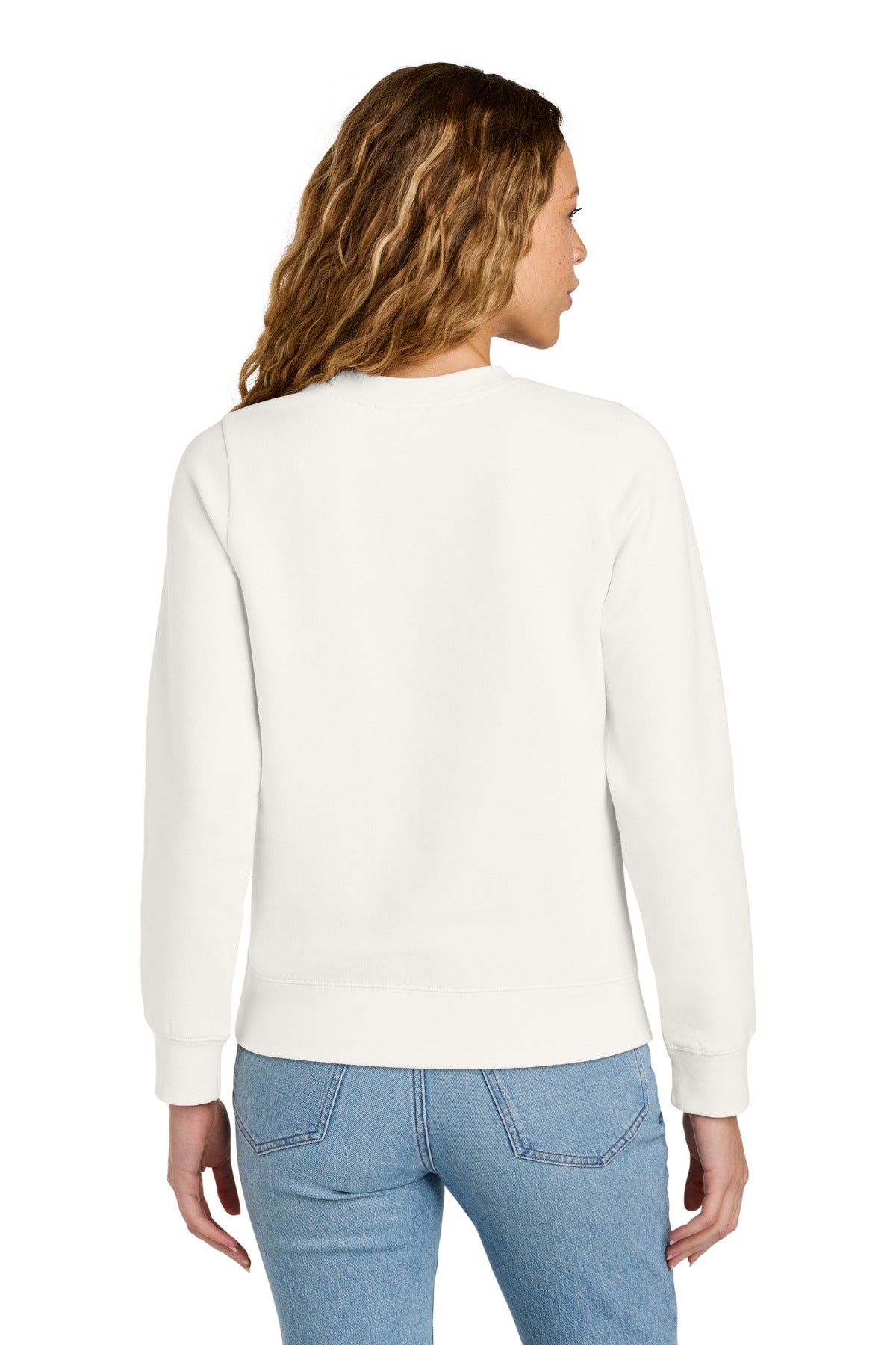 District Women's VIT Fleece Crew DT6105 Gardenia