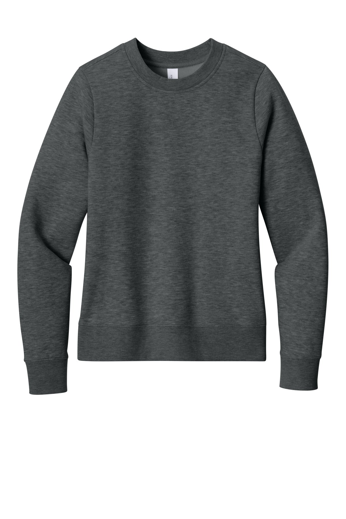 District Women's VIT Fleece Crew DT6105 Heathered Charcoal